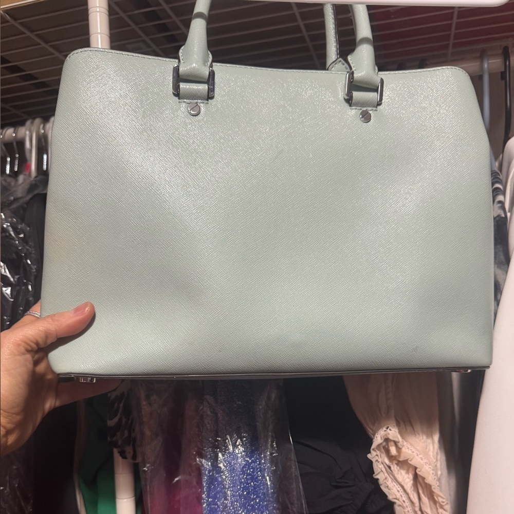Michael Kors Light Green Tote Bag